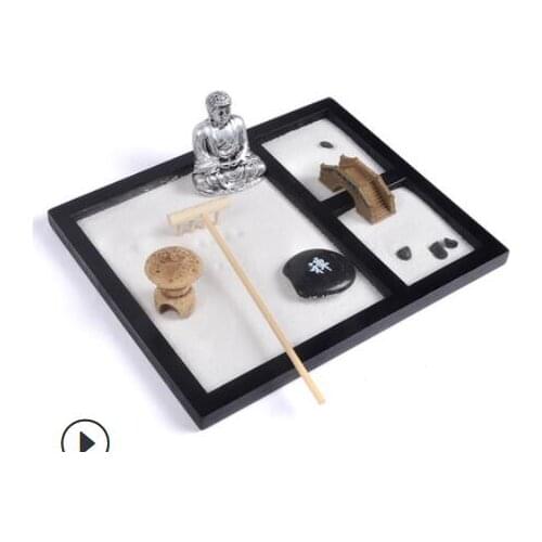 Creative new Chinese Zen sand table decorations Density board handicrafts home layout living room decorative gifts customized