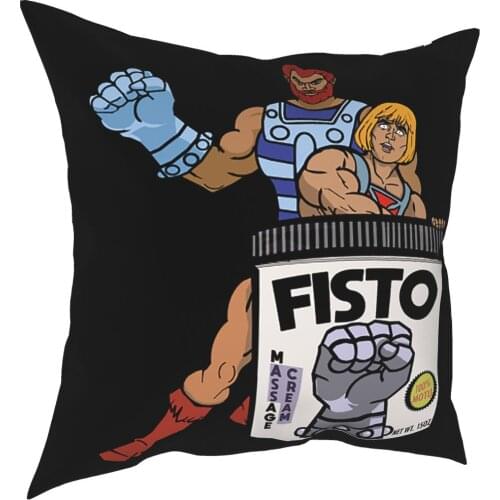 FISTO Lube He-Man Masters Of The Universe Pillow Cover Home Decorative 80s Cushions Throw Pillow for Living Room Casual