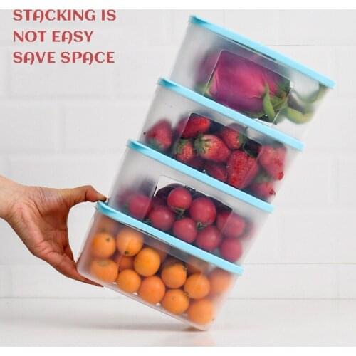 2020 New Refrigerator Storage Box Storage Special Plastic Fruit Storage Box Kitchen Storage Finishing Sealed Box Home
