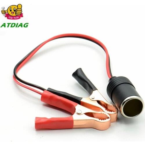 New 12v Car Battery Terminal Clip-on Cigarette Lighter Power Socket Adaptor Clamp