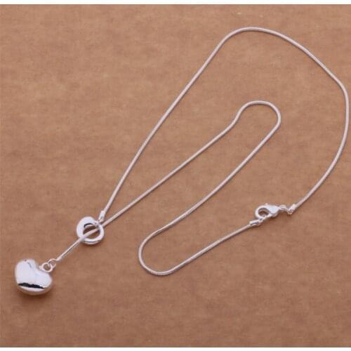 AN510 Sterling Wholesale Silver color color Necklace Silver color color Fashion Jewelry Pendant /atwajlda Babajria