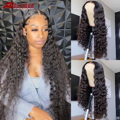 Water Wave 5x5 Silk Base Closure Wig 180 Density Brazilian Remy Human Hair Wig With Baby Hair Wet and Wavy 13x4 Lace Frontal Wig