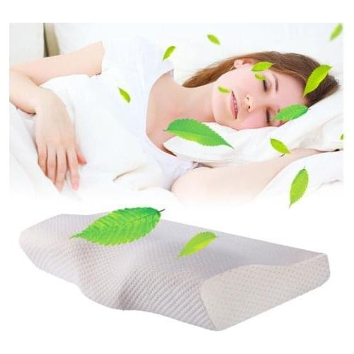 Sleep pillow neck massager pillow memory foam butterfly shaped pillow natural latex pillow