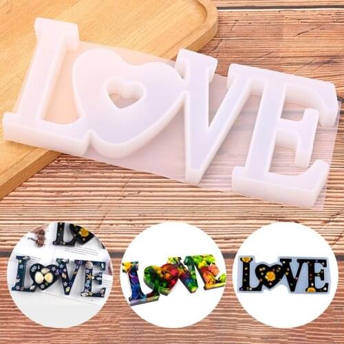 Resin Casting Mold Silicone Jewelry Making Crystal Epoxy Mould Craft DIY Decor LOVE HOME Jewelry Pendant Mould HOME FAMILY
