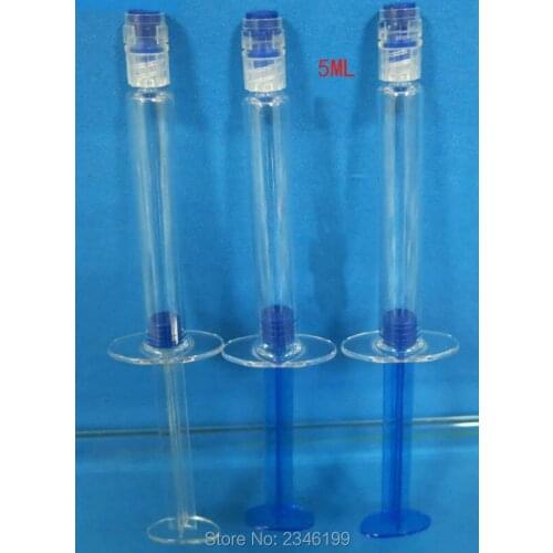 5ML 60pcs/lot Empty Cosmetic Package use for Filling Skin Care Collagen, DIY Hyaluronic Acid Cosmetic Syringe, Mask Pacgaging