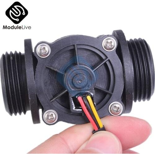 New DC 5V-24V DN25 Water Hall Sensor Switch Liquid Flowmeter Counter 1-60L/min DN25 Flowmeter For Water Heater
