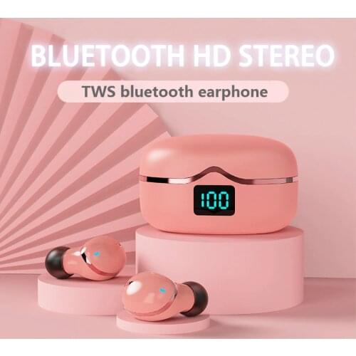 KINGSTAR Bluetooth Earphones TWS Wireless Headphones In-ear Touch Control Mini Earbuds Noise Cancelling Headset with Microphone