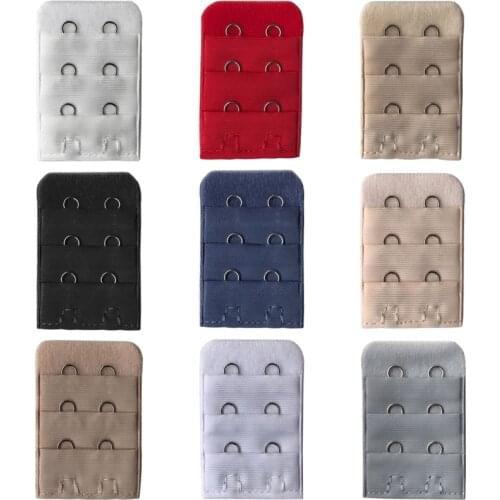 Women Bra Strap Extender 3 Rows 2 Hooks Spacing Clasp Brassiere Sewing Tools New