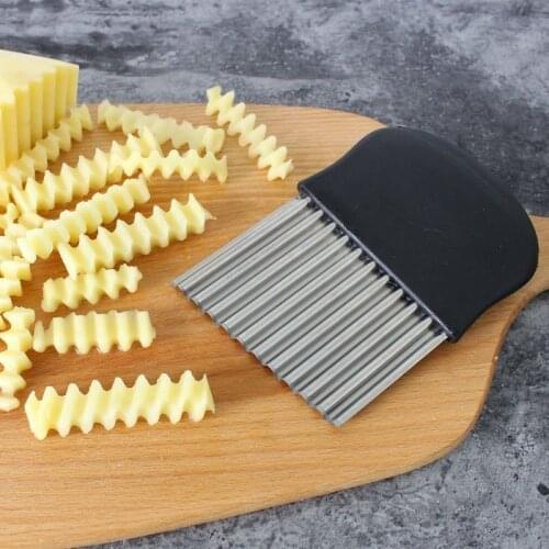 Wavy Potato Slice Tool Potato French Fry Cutter Stainless Steel Kitchen Accessories Convenient Vegetable Slicer