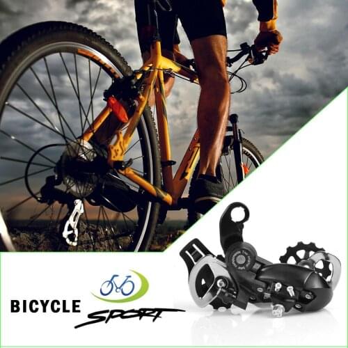 Mountain Bike Aluminum Alloy 6 7 8 Speed TX35 Rear Derailleur Bicycle Parts Bicycle Accessories High Speed Teeth Adjustment