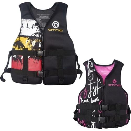 Water Sports Fishing Water Ski Vest Kayaking Boating Swimming Drifting Safety Vest Adults Life Jacket Neoprene Safety Life Vest