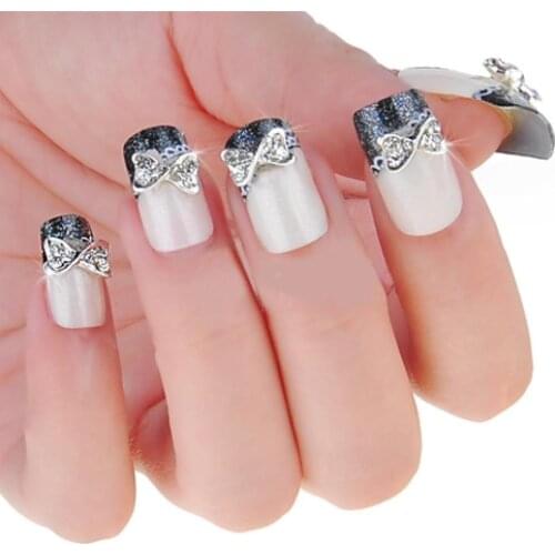 10 Pcs 3D Nail Art Bow Tie Rhinestones Glitters DIY Decorations Beauty Tool Nail Art Stickers Manicure Accessories