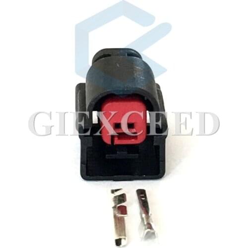 2 Sets 2 Pin Auto Plug Eletrical Automotive Connector Socket For Car