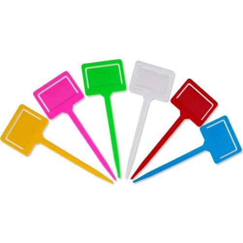 20Pcs T-type Gardening Waterproof Labels Tree Plant Markers Tags with Card Slot