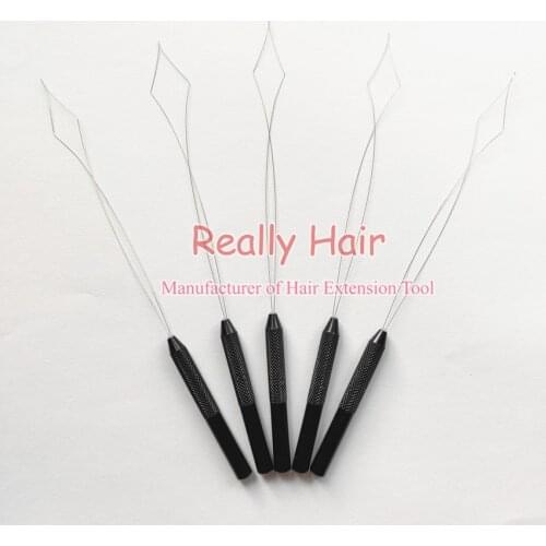 2019 New products hair extension Small black handle stainless steel wire for nano rings 1 pcs/bag