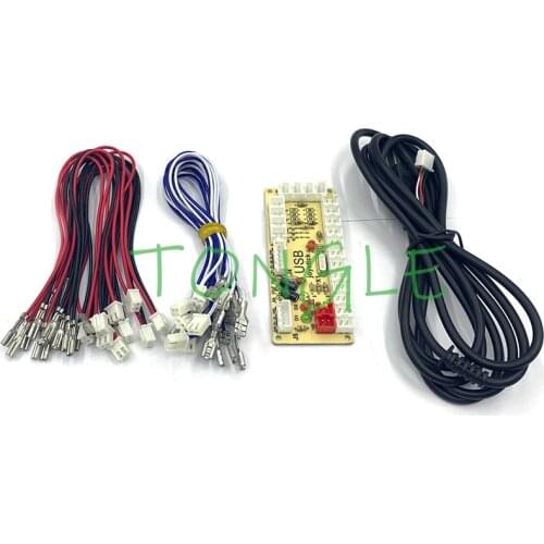 2X Zero Delay Arcade USB ENCODER PC TO JOYSTICK FOR 5PIN JOYSTICK & 2.8MM BUTTON