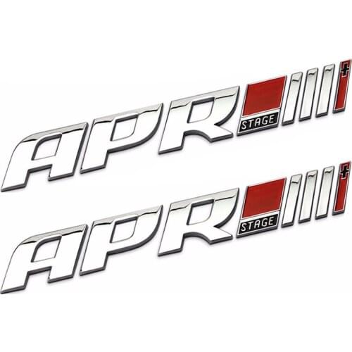 3D Car Stickers Car Emblem APR Stage 1 2 3 Stickers for German Car Refitting Stylish Logo Decal 3D Vinyl Auto Accessories