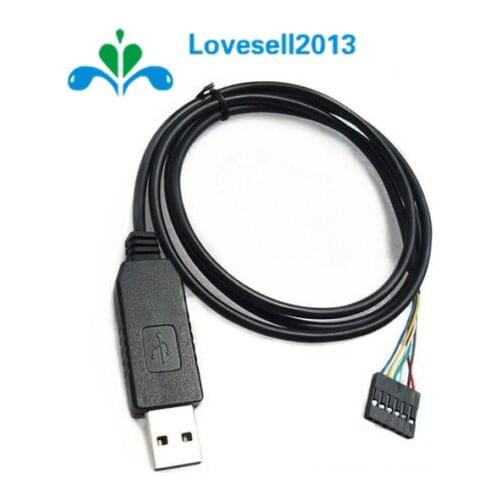 6Pin FTDI FT232RL USB to TTL UART Serial Wire Adapter RS232 Download Cable Module LED Indicator 3.3/5V for Arduino