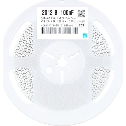 CL21B104JBCNNNC CL21B104KCFNNNE 0805 104K ±10% 100V 50V 25V X7R CL21B104KACNFNC 0805 100nF 104M±10