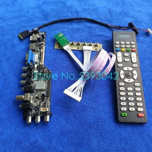 Fit LTN156AT09-001/B02/H01/H02/H03 40Pin LVDS LCD screen signal digital DVB 1366*768 VGA USB 3663 controller drive card kit