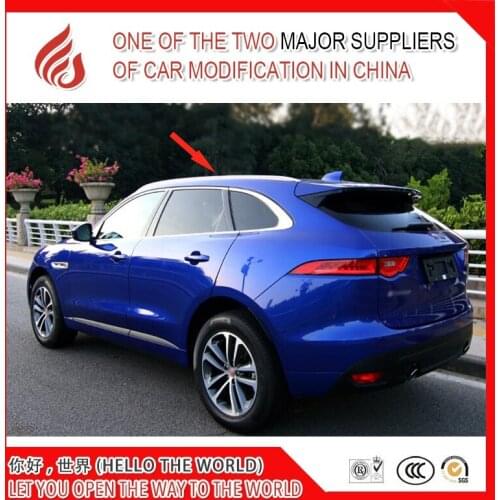Hot sale black silver color screw install aluminium alloy side rail bar roof rack for F-PACE 2016 2017