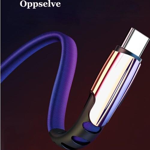 Oppselve USB Type C Cable 3A Fast Charge 3m USBC Type-C Cable For Xiaomi Samsung S9 S10 Oneplus 7 Pro Mobile Phone USB-C Charger