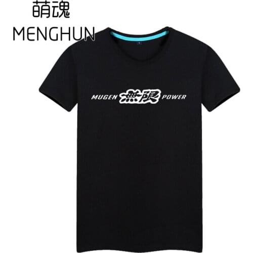 Cool car fans t shirts Civic Mugen power words printing t shirts Civic fans summer cotton t shirts ac1525
