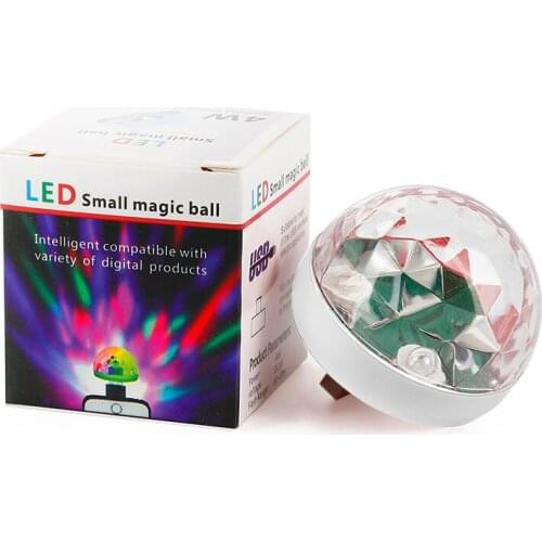 Mini USB Colorful Atmosphere Light Car USB Party Light DJ LED RGB Interior Bar Club Stage Effect Lamp Portable Lights Dropship