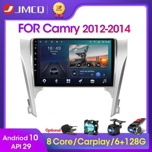 JMCQ 10.1" 2din Android 10 Car Radio Multimidia Video Player RDS DSP For Toyota Camry 8 50 55 2012-2015 Navigation GPS Head Unit
