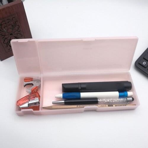 Creative Japanese minimalist translucent frosted Pencil Case Multifunctional Storage stationery product
