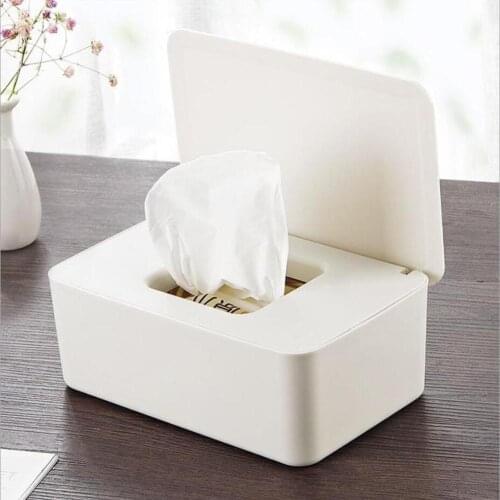 New Wet Tissue Box Desktop Holder Seal Baby Wipes Paper Storage Box Household Dust-proof With Lid Tissue Box For Home Office