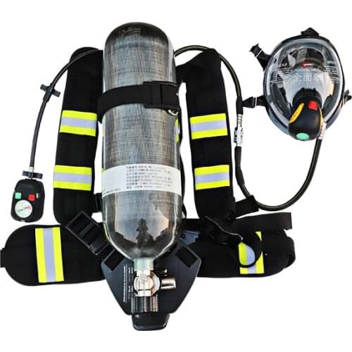Fire FIGHTING SCBA air respirator 9L 30MPA ,FIBER CARBON CYLINDER,Positive Pressure Air Breathing Apparatus