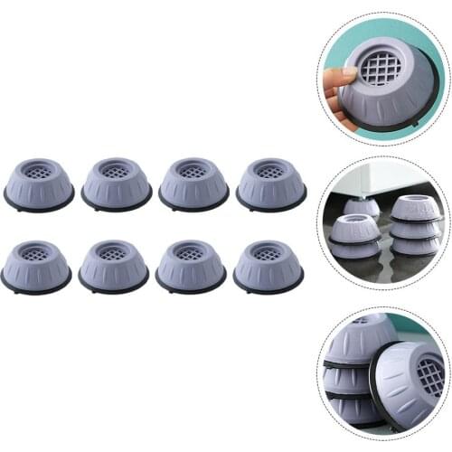 8 Pieces Washer Pad Anti-slip Shockproof Foot Mat for Dryer Fridge Chair Table Bathroom Products