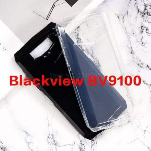 Transparent Phone Case For Blackview BV9100 Silicone Caso Coque Funda Soft Black TPU Case for Blackview BV9100 Back Cover Etui
