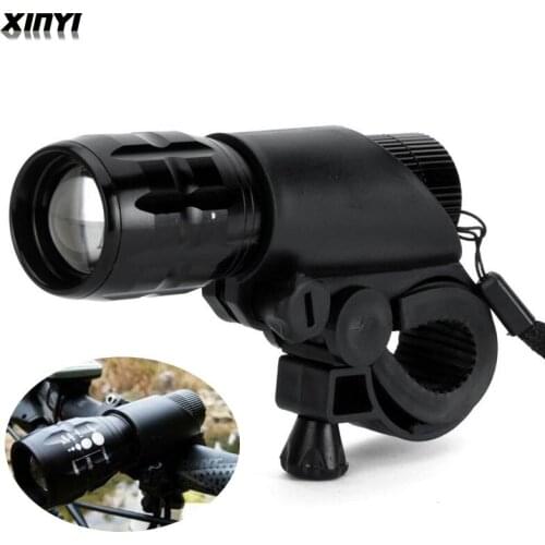 Q5 2000LM 3 Modes Zoomable LED Torch Flashlight With Holder Front LED Bike Bicycle Lights Lamps Lantern For AAA Battery