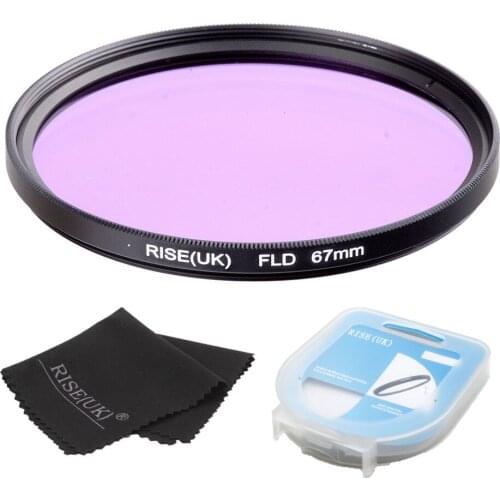 RISE(UK)67mm/72mm/77mm FLD Lens Filter + case +cloth For Nikon Canon sony DLSR camera