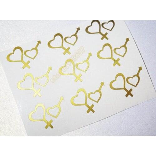 40pcs/set Wedding Stickers Heart Envelope Seal Wall Art Stickers Party Decoration Labels Removable Art Sticker Wallpaper B344