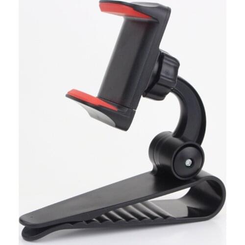Universal Car Sun Visor Mount Holder Stand Mobile Phone car Bracket Clip GPS PDA MP4 Camera 360 Degree rotation 1pcs