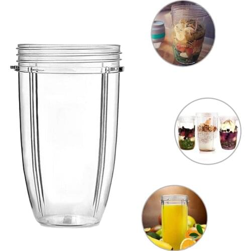 Behogar 2PCS Universal 32OZ Large Capacity Cups Blender Clear Replacement Parts Accessories for NUTRIBULLET 600W 900W Juicer