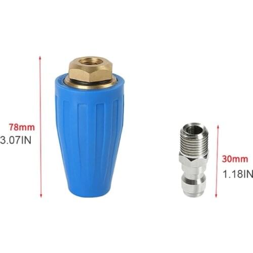 Turbo Pressure Washer Rotating Turbo Nozzle Rotatable Design Washer Accessories for Cleaning Brick Concrete T3ED