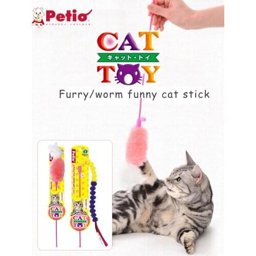 Japan Petio Feather Funny Cat Stick Self Hi With Bells Funny Cat Toys Bite-resistant Interactive Products Fairy Funny Cat Stick