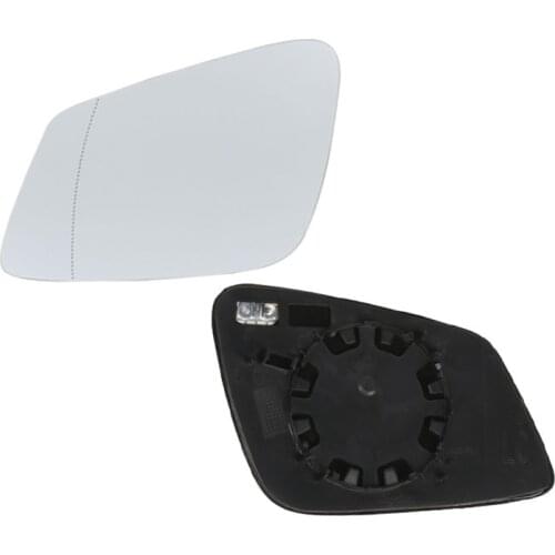 1 Pair Right And Left White Mirror Glass For BMW 5 7 Series F01 F07 F10 F11 F18 Rear View Side Heated Wing Door