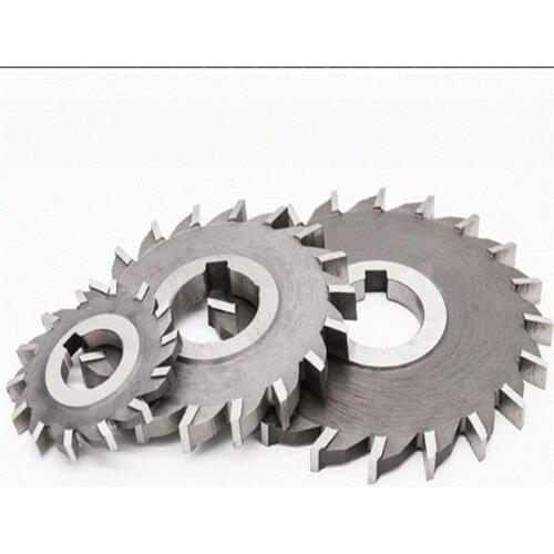 1PCS 50mm 63mm 75mm 80mm 100mm 125mm 130mm 150mm HSS Three Straight Tooth Blade Face Milling Cutter,4mm-20mm thickness