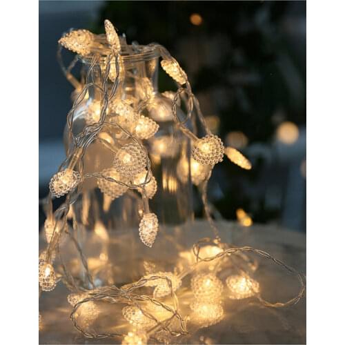 String lights beaded love lights curtain lights indoor outdoor home window decoration Christmas tree decoration lights 1pcs
