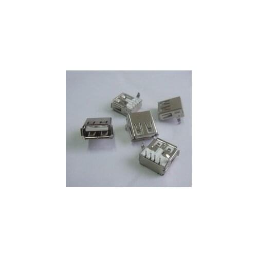 100x USB A Female Connector PCB Socket Right Angle DIY