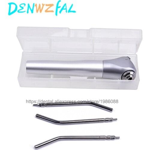 2 Set 3-Way Triple Syringe Handpiece Autoclavable Dental Dentist Air Water + 4 Nozzles Tips Tubes Dentistry Equipment