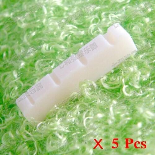 5 pcs Bone 4 String Electric Bass Guitar Nuts 42 x 6 x 10.3-9.8mm