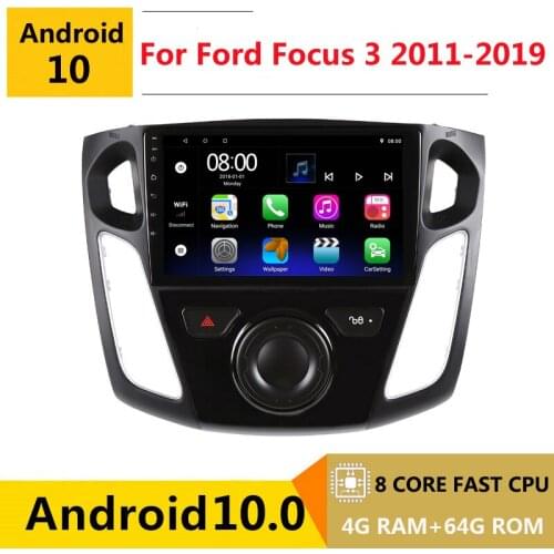 2 din 8 core android 10 car radio auto stereo for Ford Focus 3 Mk 3 2011 2012 2014 - 2019 navigation GPS DVD Multimedia Player