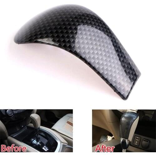 For Nissan Qashqai J11 2016 2017 2018 2019 Car Gear Shift Knob Head Decoration Cover Stickers ABS Carbon Fiber Car Accessories
