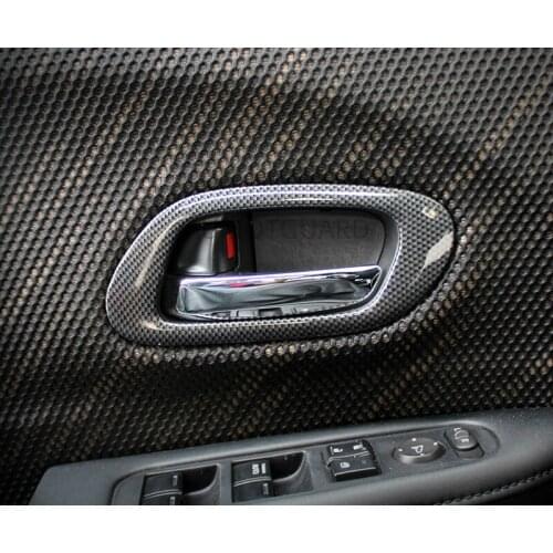 Inner Door Handle Cover Bowl Decorative Frame Trim Car Styling For Honda HRV Vezel 2014 2015 2016 Interior Accessories